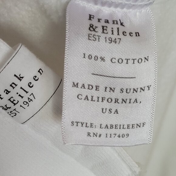 Frank & Eileen - Eileen Sweatshirt Button- Up in White - Picture 12 of 12